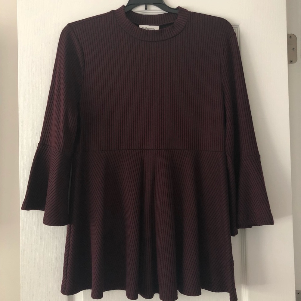Maternity peplum shirt